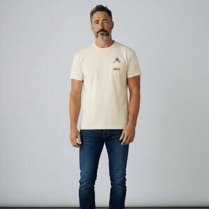 Hurley Everyday Liberty Short Sleeve Tee NWT Men's Sz M Bone Americana Casual